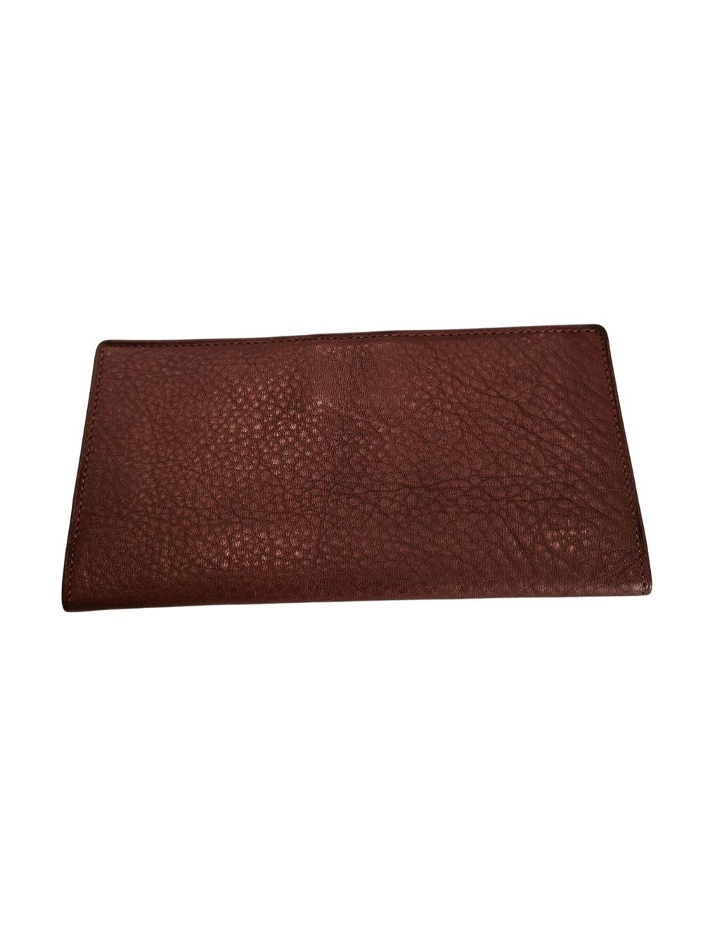 ILI New York/Toronto Pebbled Leather Checkbook Cover NIB